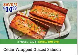 M & M Food Market Cedar Wrapped Glazed Salmon offer