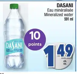 Jean Coutu DASANI Mineralized water offer