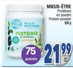 Jean Coutu MIEUX-ÊTRE Protein powder offer