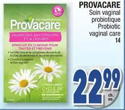 Jean Coutu PROVACARE Probiotic vaginal care offer