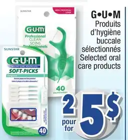 Jean Coutu G•U•M Selected oral care products offer