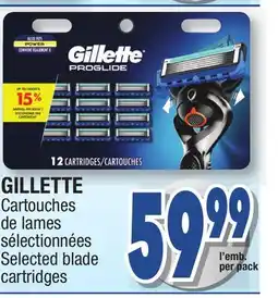 Jean Coutu GILLETTE Selected blade cartridges offer