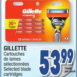 Jean Coutu GILLETTE Selected blade cartridges offer