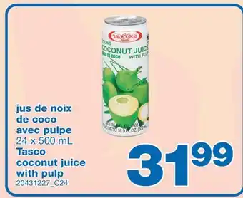 Wholesale Club JUS DE NOIX DE COCO AVEC PULPE 24 X 500 ML offer