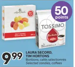 Brunet LAURA SECORD, TIM HORTONS Bonbons, cafés sélectionnés offer