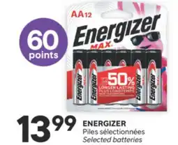 Brunet ENERGIZER Piles sélectionnées offer