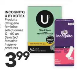 Brunet INCOGNITO U BY KOTEX Produits d'hygiène féminine sélectionnés offer