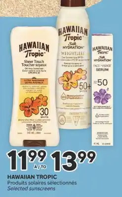 Brunet HAWAIIAN TROPIC Produits solaires sélectionnés offer