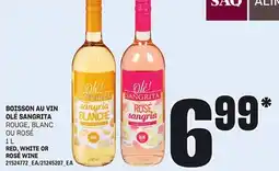 Provigo BOISSON AU VIN OLÉ SANGRITA 1 L offer