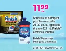 Provigo CAPSULES DE DÉTERGENT POUR LAVE-VAISSELLE 21-30 UN. OU AGENTS DE RINÇAGE 621 ML FINISH offer