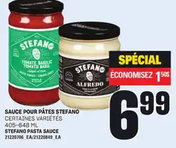 Provigo SAUCE POUR PÂTES STEFANO, 405-648 ML offer
