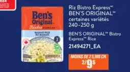Provigo RIZ BISTRO EXPRESSMC BEN'S ORIGINALMC, 240–250 g offer