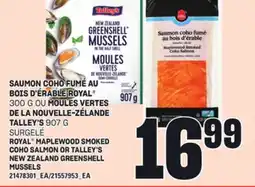 Provigo SAUMON COHO FUMÉ AU BOIS D'ÉRABLE ROYAL , 300 G OU MOULES VERTES DE LA NOUVELLE-ZÉLANDE TALLEY'S, 907 G offer