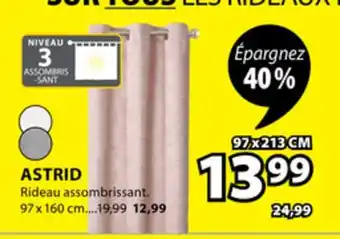 JYSK Rideau assombrissant ASTRID offer