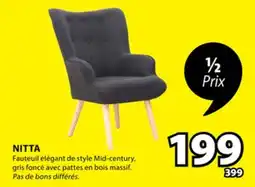 JYSK Fauteuil élégant de style Mid-century NITTA offer
