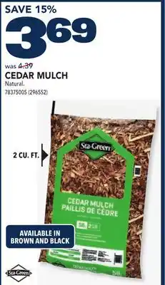 RONA CEDAR MULCH offer