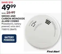 RONA First Alert SMOKE AND CARBON MONOXIDE ALARM COMBO offer