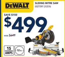 RONA DEWALT SLIDING MITRE SAW offer