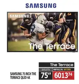 Centre Hi-Fi SAMSUNG 75 INCH THE TERRACE QLED 4K offer