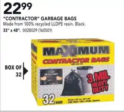 RONA MAXIMUM CONTRACTOR GARBAGE BAGS offer