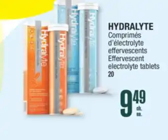 Jean Coutu HYDRALYTE Effervescent electrolyte tablets offer