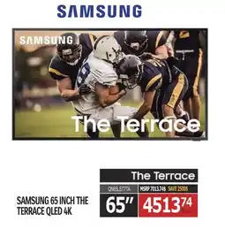 Centre Hi-Fi SAMSUNG 65 INCH THE TERRACE QLED 4K offer