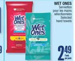Jean Coutu WET ONES Selected hand towels offer