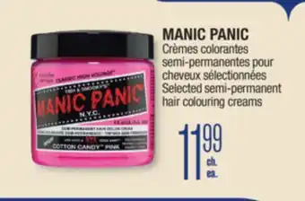 Jean Coutu MANIC PANIC Selected semi-permanent hair colouring creams offer