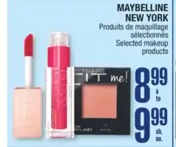 Jean Coutu MAYBELLINE NEW YORK Selected makeup products offer