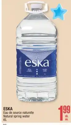 Jean Coutu ESKA Natural spring water offer