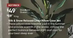 Dormez Vous Silk & Snow Relaxed Wisp Pillow Case Set offer