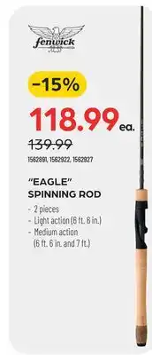 Pronature fenwick EAGLE SPINNING ROD offer
