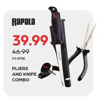 Pronature Rapala PLIERS AND KNIFE COMBO offer