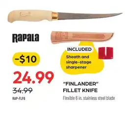 Pronature Rapala FINLANDER FILLET KNIFE offer