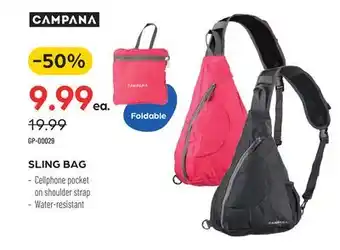 Pronature CAMPANA SLING BAG offer