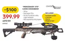 Pronature Center Point Archery MERCENARY 370 CAMO CROSSBOW offer