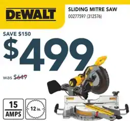 Réno Dépôt DEWALT SLIDING MITRE SAW offer