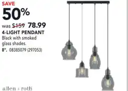 Réno Dépôt ALLEN + ROTH 4-LIGHT PENDANT 8 offer