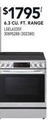 Réno Dépôt LG 6.3 CU. FT. RANGE offer