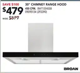 Réno Dépôt BROAN 30 CHIMNEY RANGE HOOD offer