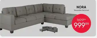 Meubles RD NORA Reversible Sectional offer