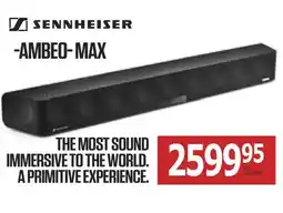 Centre Hi-Fi SENNHEISER -AMBEO- MAX THE MOST SOUND IMMERSIVE TO THE WORLD offer