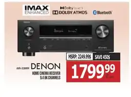 Centre Hi-Fi DENON HOME CINEMA RECEIVER 9.4 8K CHANNELS offer