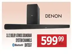 Centre Hi-Fi DENON 3.1.2 DOLBY ATMOS SOUNDBAR SYSTEM CHANNELS offer
