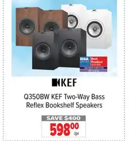2001 Audio Video KEF Two-Way Bass Reflex Bookshelf Speakers offer