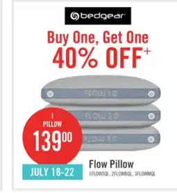 The Brick BEDGEAR Flow 1.0 Pillow - Stomach Sleeper offer