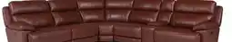 The Brick Sorrento 6-Piece Genuine Leather Reclining Sectional - Madrid Brick offer
