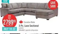 The Brick Luxe 3-Piece Right-Facing Sectional - Zaftig Dove offer