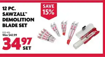 Home Hardware 12 PC. SAWZALL DEMOLITION BLADE SET offer