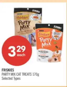 Shoppers Drug Mart FRISKIES PARTY MIX CAT TREATS offer